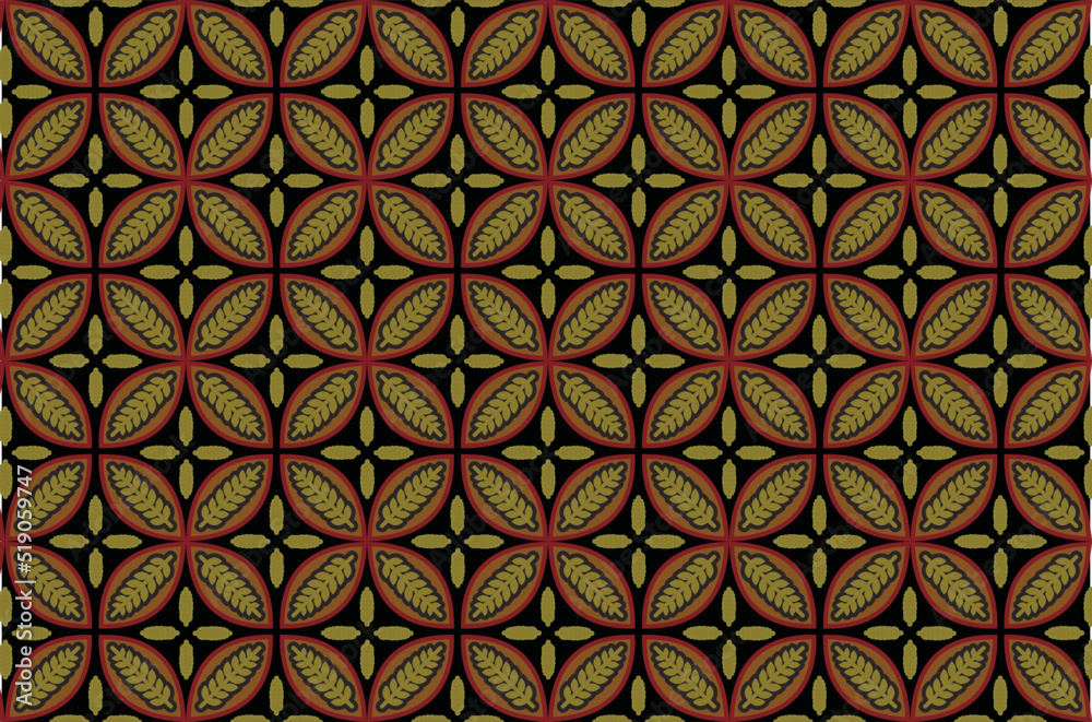 Contemporary batik motifs, the development of traditional motifs, kawung motifs