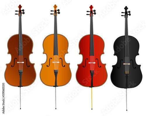 Cello Vector Models / Ai illustrator