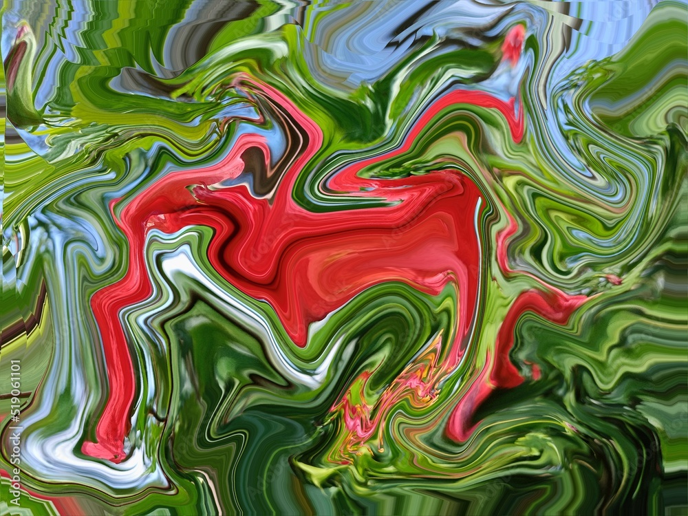 Obraz premium green and abstract