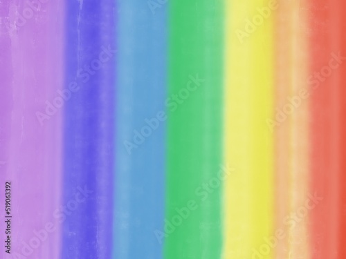 A picture of blur background of rainbow color, purple, blue, light blue, green, yellow, orange and red.