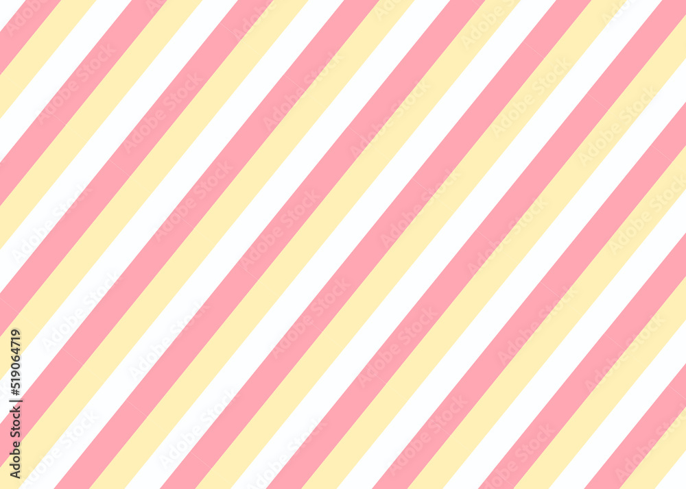 Obraz premium ボーダー 背景 ピンク イエロー