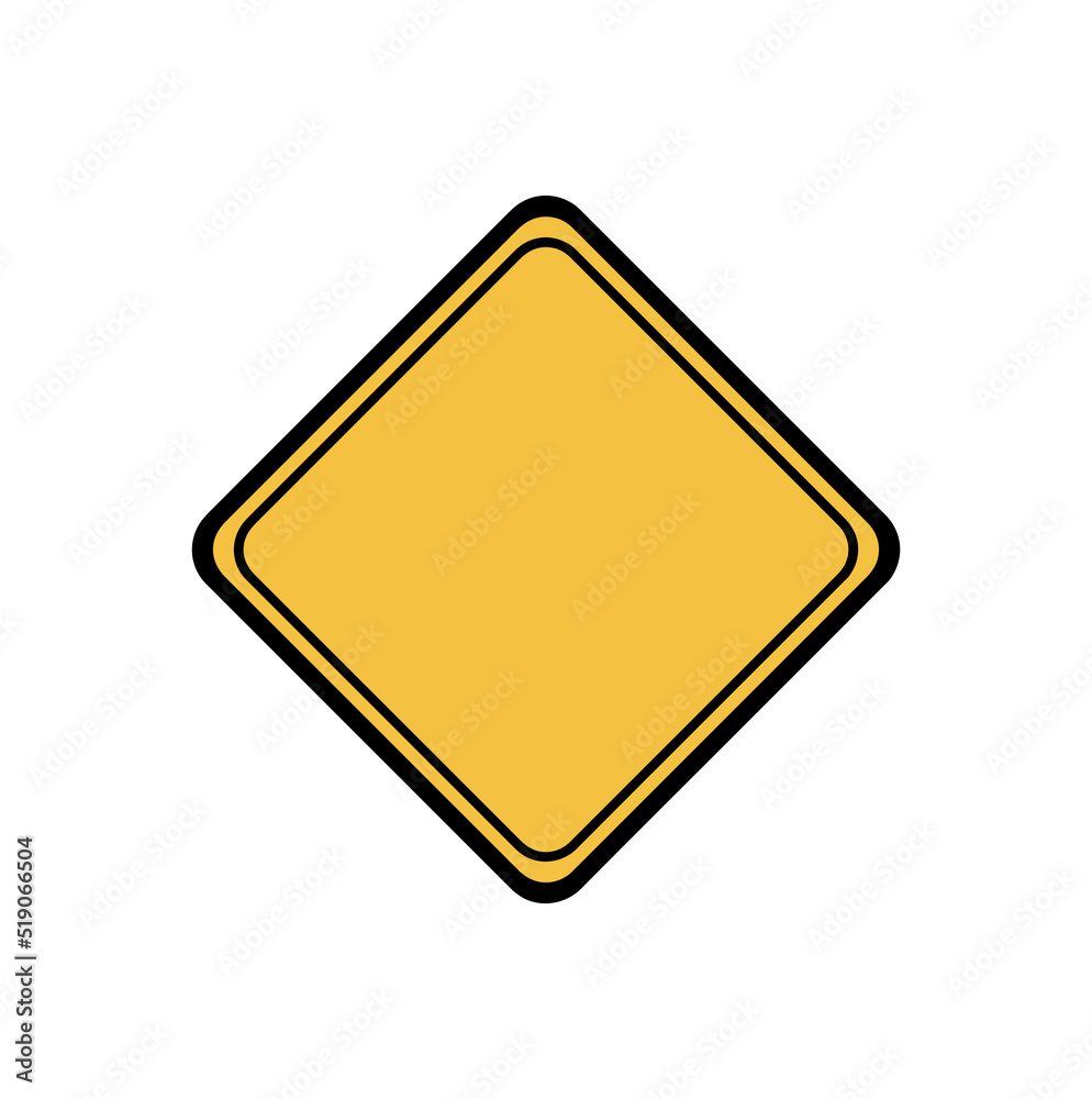 empty sign on white background empty sign on white background