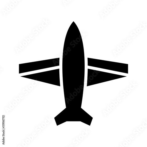 aircraft icon or logo isolated sign symbol vector illustration - high quality black style vector icons
