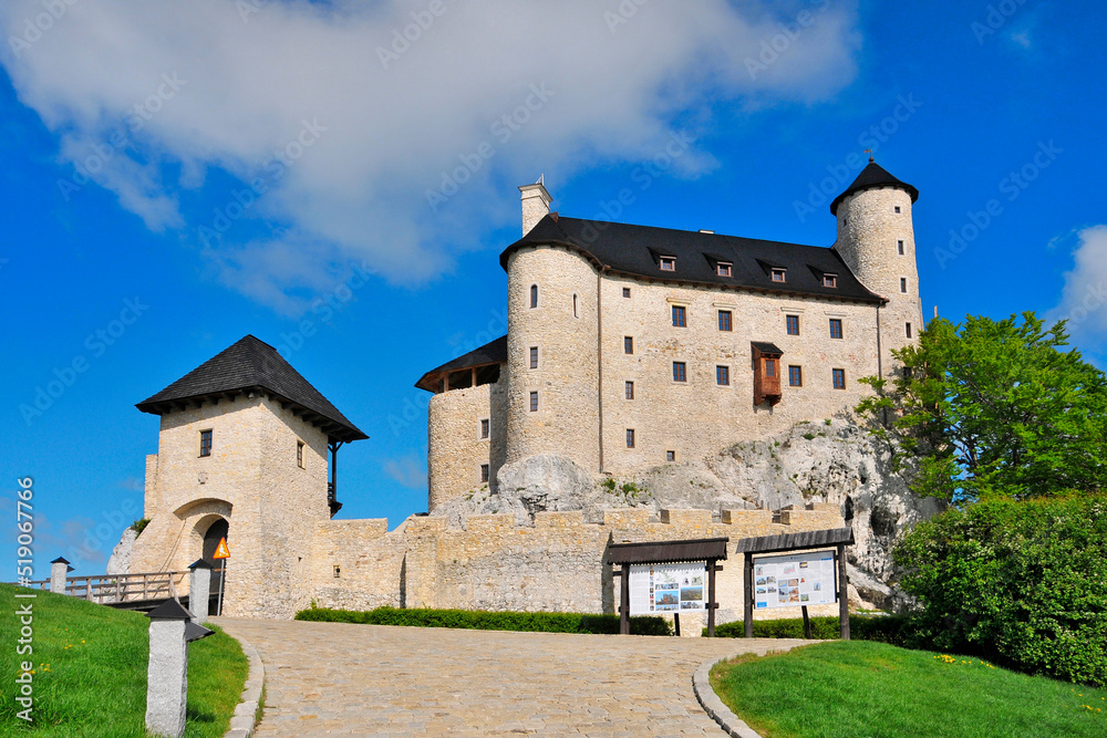 Bobolice Castle, 14th century royal castle in the village of Bobolice, Poland.