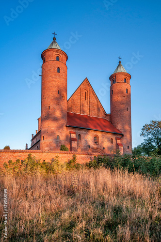 Church of Saint Rochas and John the Baptism, the place of Frederic Chopin`s baptism. Brochow, village in Masovia voivodeship, Poland. photo