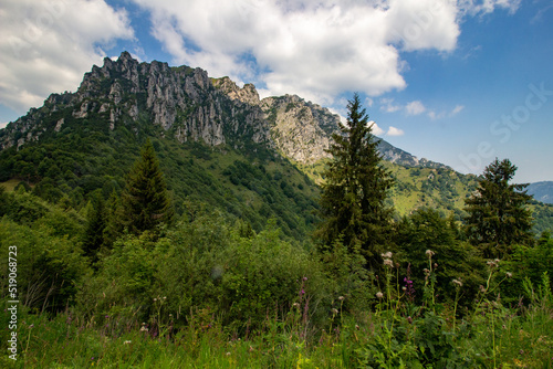 letro valley with val concei and lakes and mountains of trentino photo