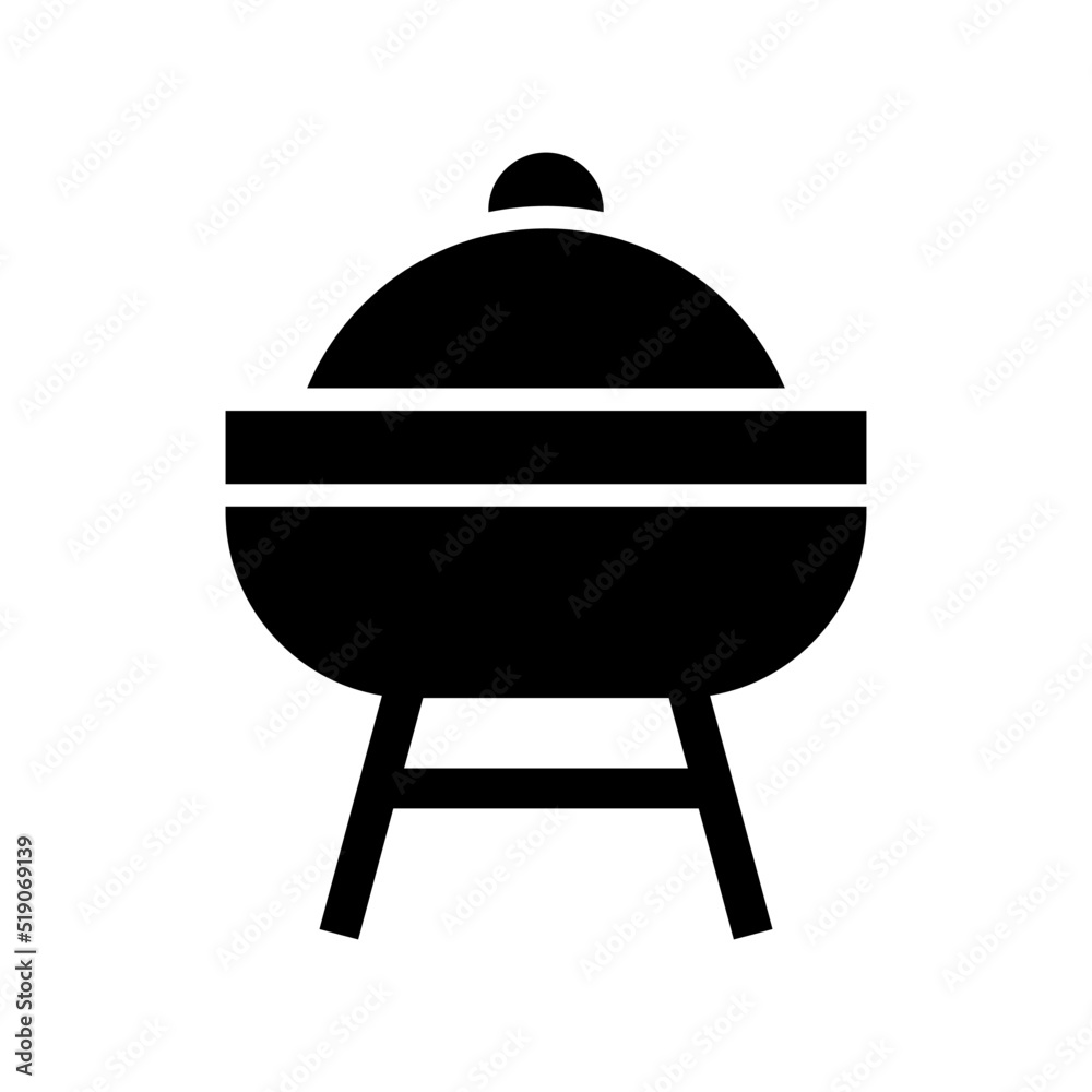 grill icon or logo isolated sign symbol vector illustration - high quality black style vector icons
