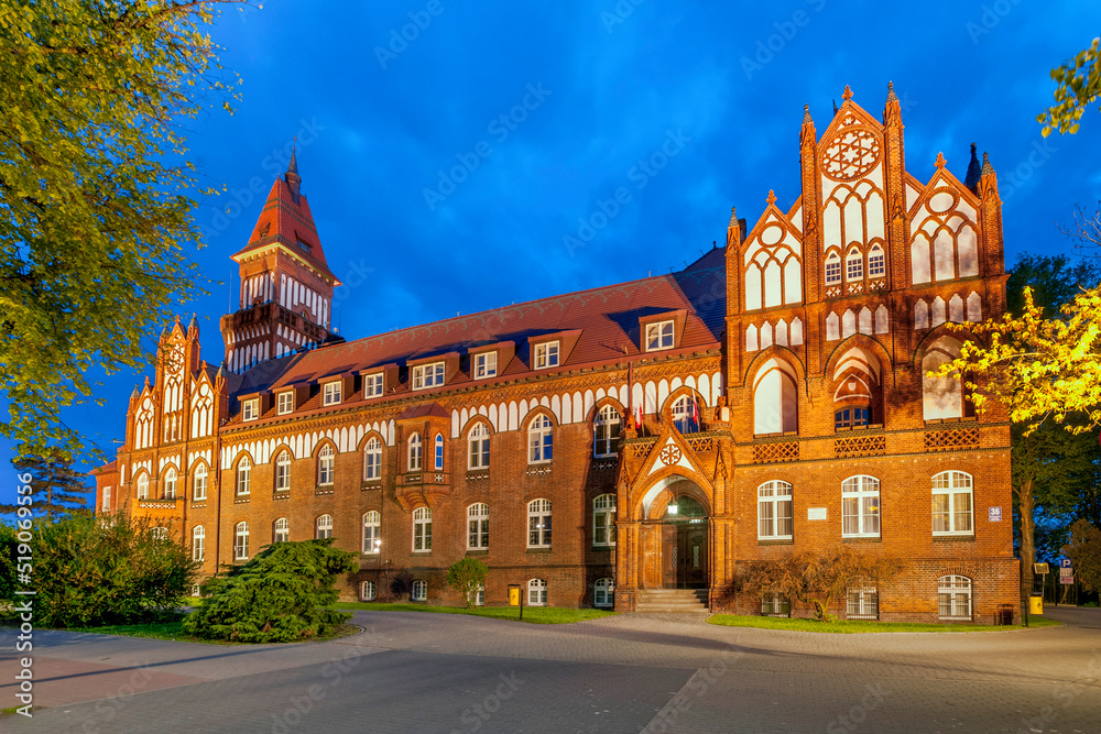 Town hall. Inowroclaw, Kuyavian-Pomeranian Voivodeship, Poland