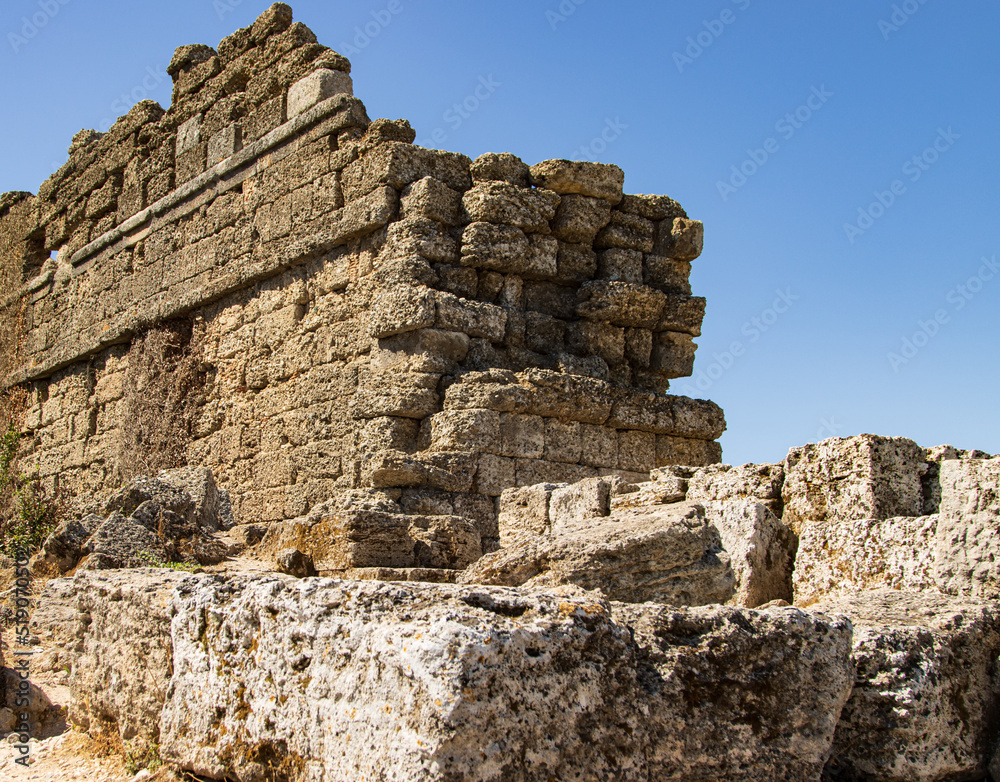 ruins of ancient stone buildings