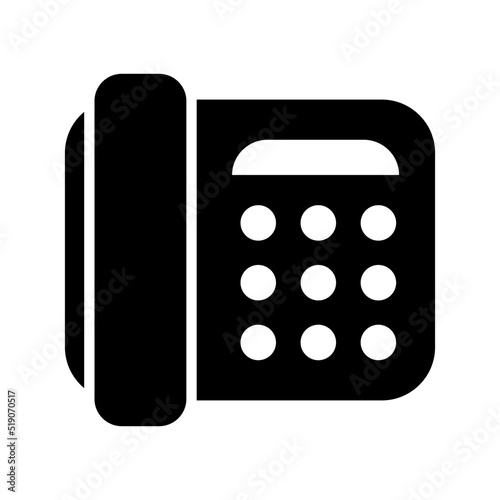landline icon or logo isolated sign symbol vector illustration - high quality black style vector icons
