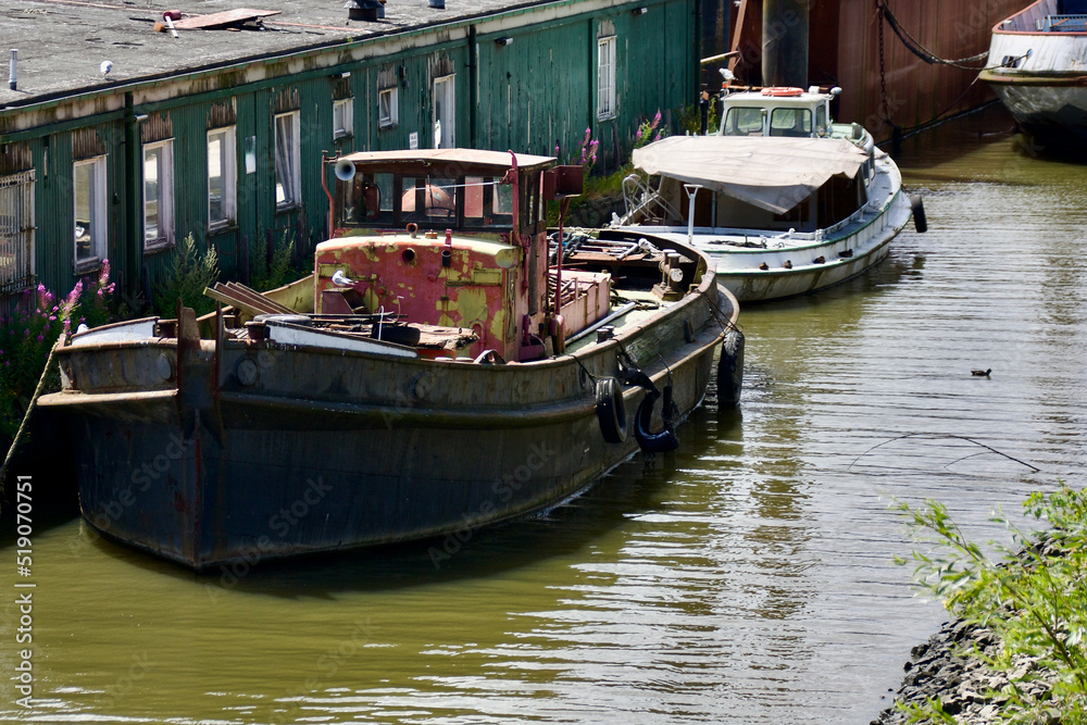 Boote im Hamburger Hafen