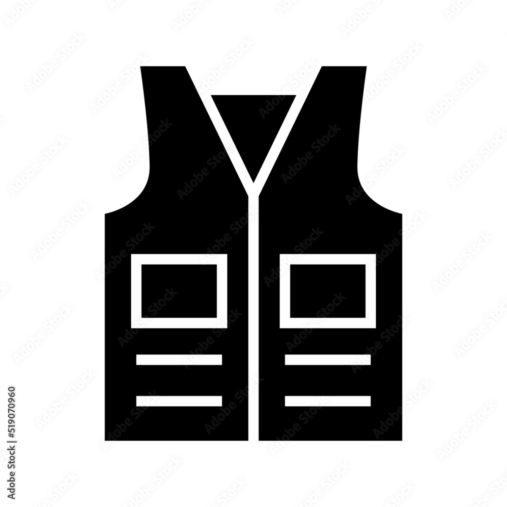 life jacket icon or logo isolated sign symbol vector illustration - high quality black style vector icons
