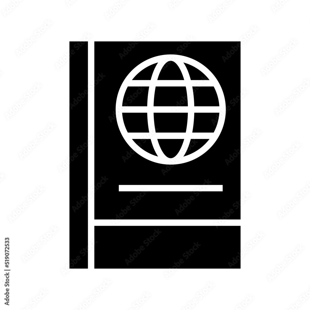 passport icon or logo isolated sign symbol vector illustration - high quality black style vector icons

