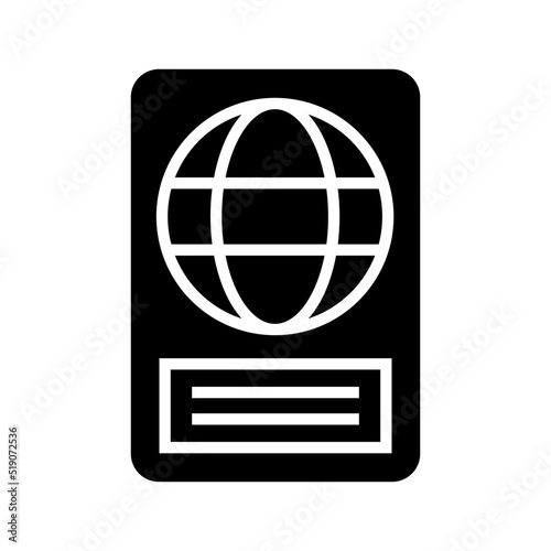 passport icon or logo isolated sign symbol vector illustration - high quality black style vector icons
