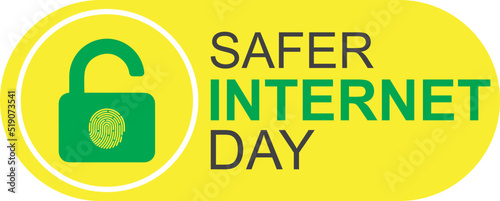 Safer internet day symbol vector