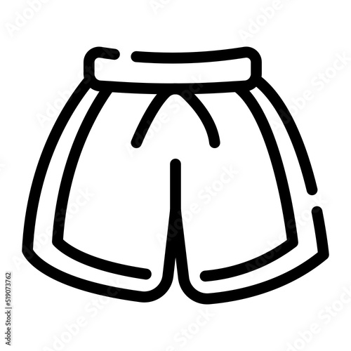 swimming trunks line icon