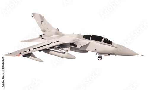 Airplane fighter military tactical 3d render illustration template