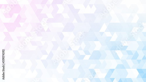三角パターン背景素材，うすいピンクとブルーのグラデーション