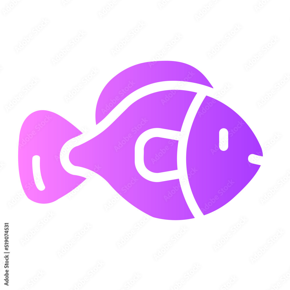 Fish gradient icon Fish gradient icon