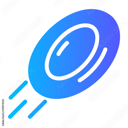 frisbee gradient icon