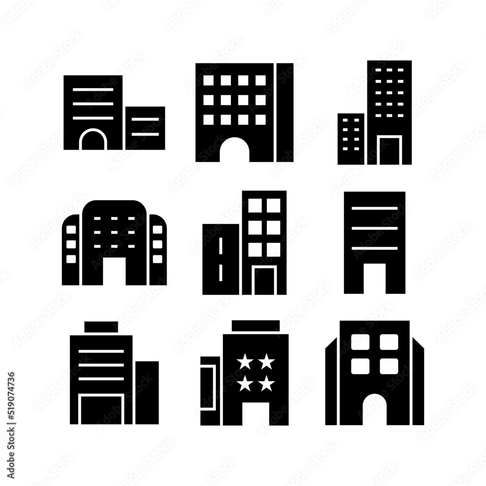 hotel icon or logo isolated sign symbol vector illustration - high quality black style vector icons

