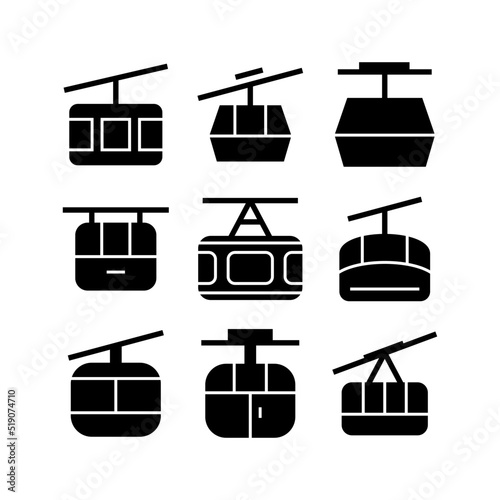 funicular icon or logo isolated sign symbol vector illustration - high quality black style vector icons
