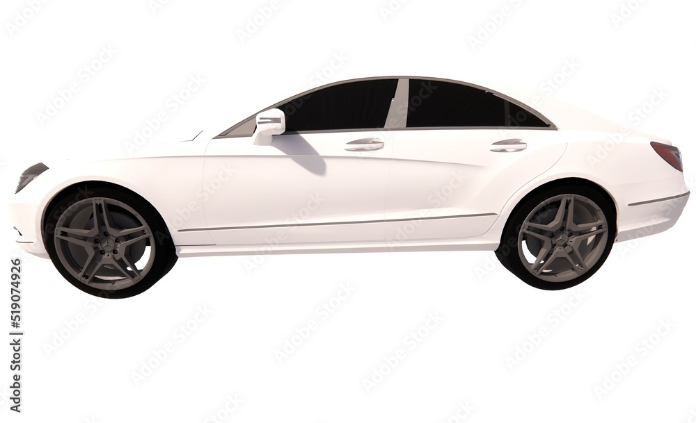 Vehicle automotive 3d illustration model render concept
