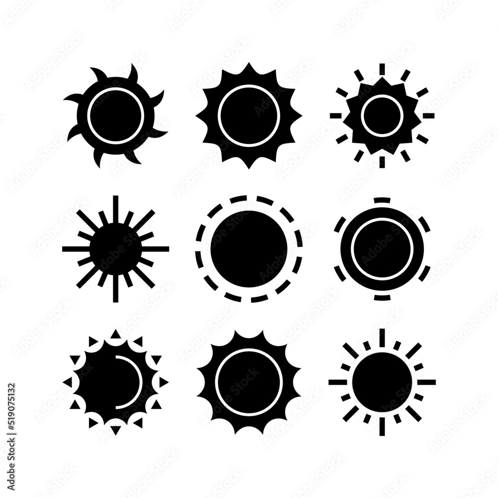 Fototapeta premium sun icon or logo isolated sign symbol vector illustration - high quality black style vector icons 