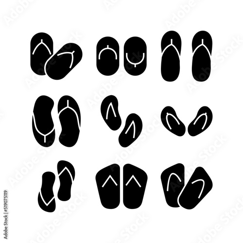 slippers icon or logo isolated sign symbol vector illustration - high quality black style vector icons 