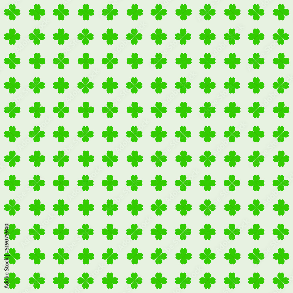 Shamrock, geometric seamless background pattern Shamrock, geometric seamless background pattern