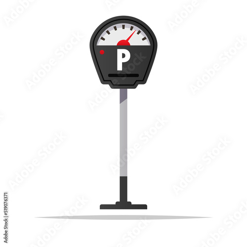 Parking meter vector isolated illustration