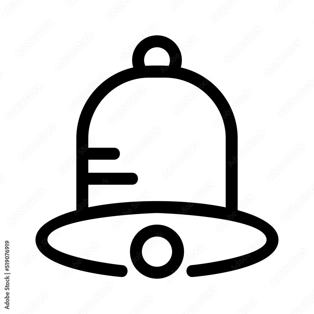 Fototapeta premium bell icon or logo isolated sign symbol vector illustration - high quality black style vector icons 
