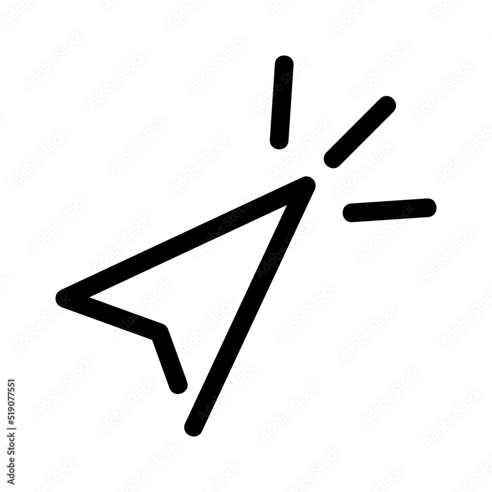 click icon or logo isolated sign symbol vector illustration - high quality black style vector icons
