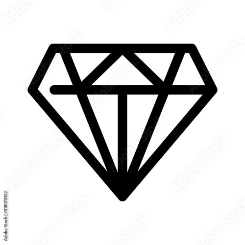 diamond icon or logo isolated sign symbol vector illustration - high quality black style vector icons

