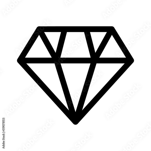 diamond icon or logo isolated sign symbol vector illustration - high quality black style vector icons
