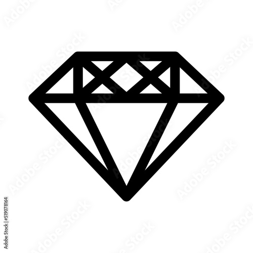 diamond icon or logo isolated sign symbol vector illustration - high quality black style vector icons

