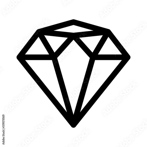 diamond icon or logo isolated sign symbol vector illustration - high quality black style vector icons
