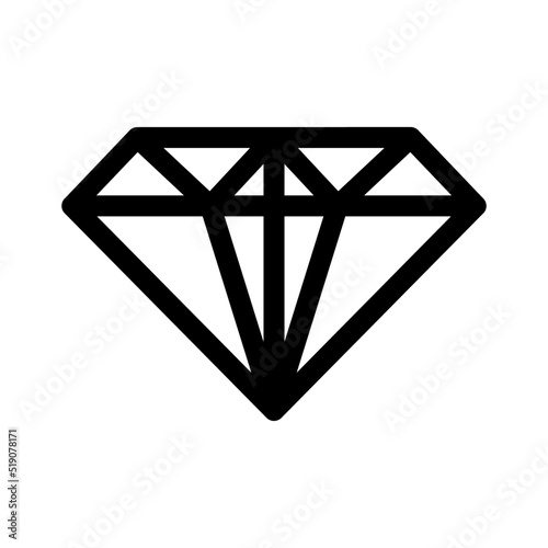 diamond icon or logo isolated sign symbol vector illustration - high quality black style vector icons
