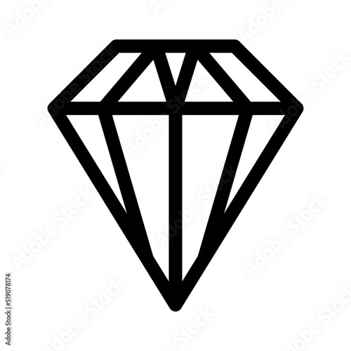 diamond icon or logo isolated sign symbol vector illustration - high quality black style vector icons
