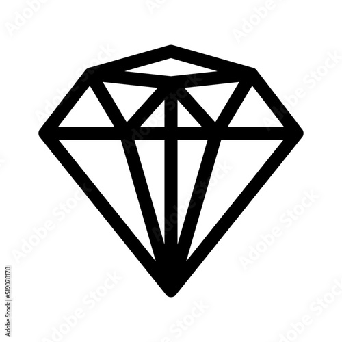 diamond icon or logo isolated sign symbol vector illustration - high quality black style vector icons
