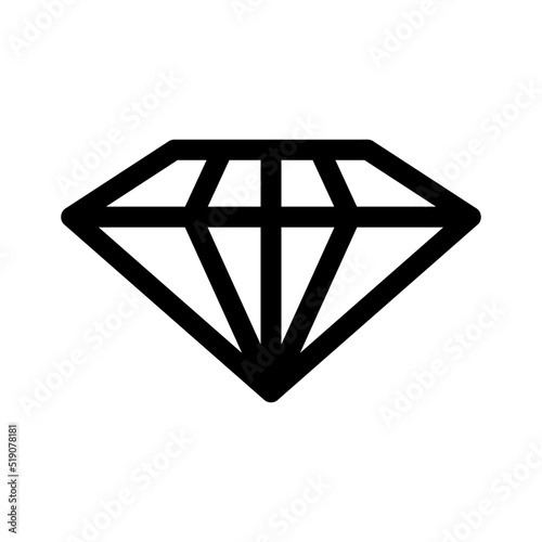 diamond icon or logo isolated sign symbol vector illustration - high quality black style vector icons

