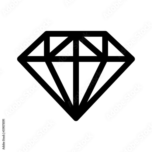diamond icon or logo isolated sign symbol vector illustration - high quality black style vector icons
