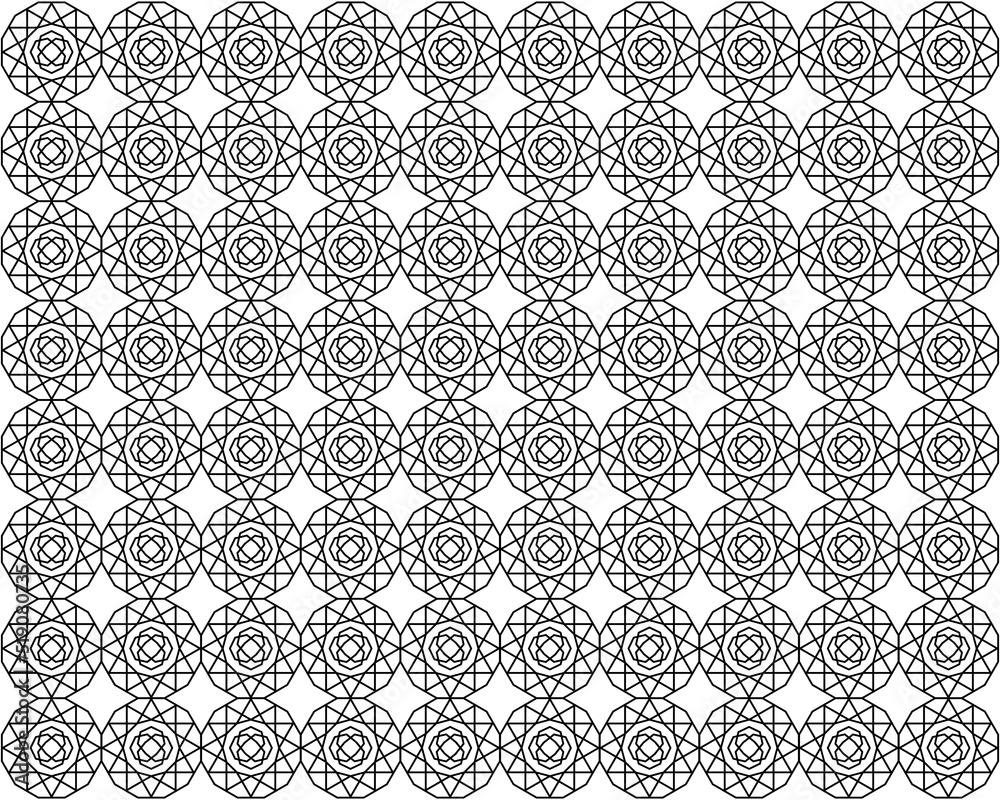 Vector seamless pattern. Circle Pattern Background Geometric Design Elements. Line style design. simple design editable Vector seamless pattern. Circle Pattern Background Geometric Design Elements. Line style design. simple design editable