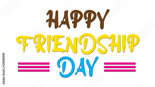Group of Multiracial Friends Funny Day | Sailing with Friend at Sea in Beautiful Day Text Vector illustration | Friend Ship Day English Text | Happy Friend Ship Day Text | Friendship Day Text Vector photo