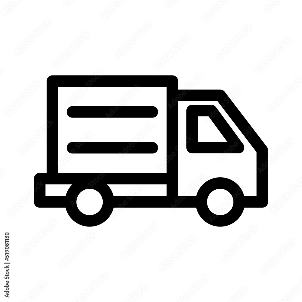 truck icon or logo isolated sign symbol vector illustration - high quality black style vector icons
