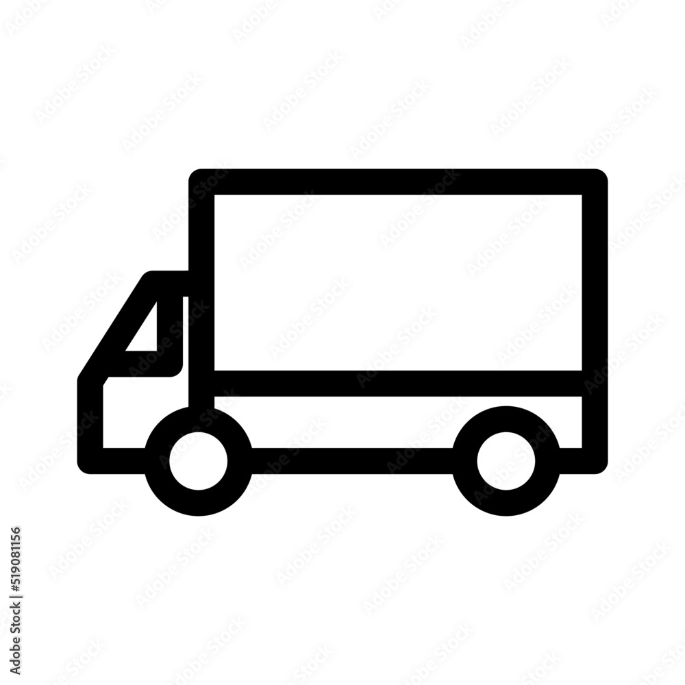 truck icon or logo isolated sign symbol vector illustration - high quality black style vector icons
