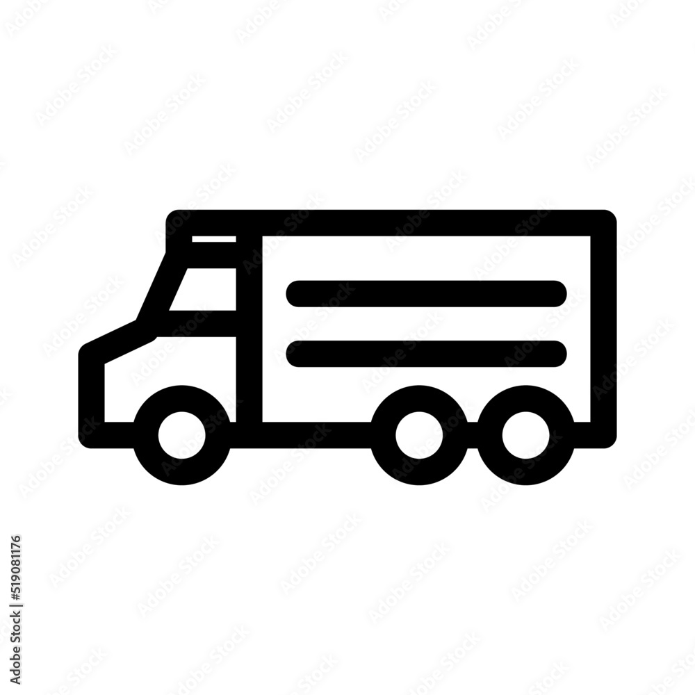 truck icon or logo isolated sign symbol vector illustration - high quality black style vector icons
