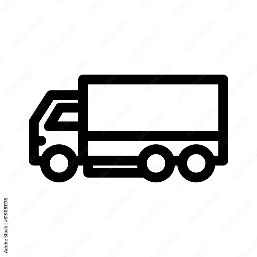 truck icon or logo isolated sign symbol vector illustration - high quality black style vector icons
