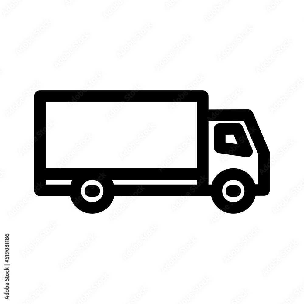 truck icon or logo isolated sign symbol vector illustration - high quality black style vector icons
