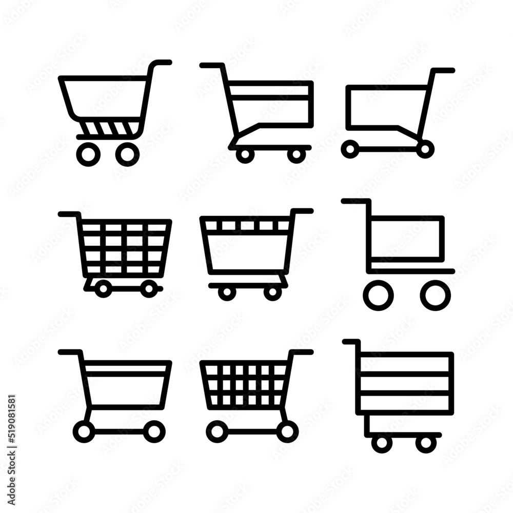 cart icon or logo isolated sign symbol vector illustration - high quality black style vector icons
